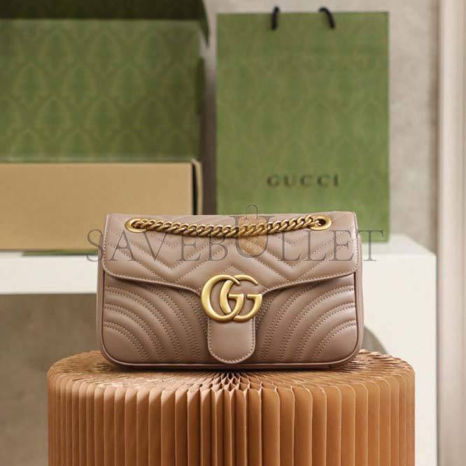 GUCCI MARMONT SMALL MATELASSE SHOULDER BAG 443497 (26*15*7cm) GUCCI MARMONT SMALL MATELASSE SHOULDER BAG 443497 (26*15*7cm)